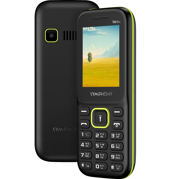 Symphony HERO20 Feature Phone - 1000mAh - Coal Black